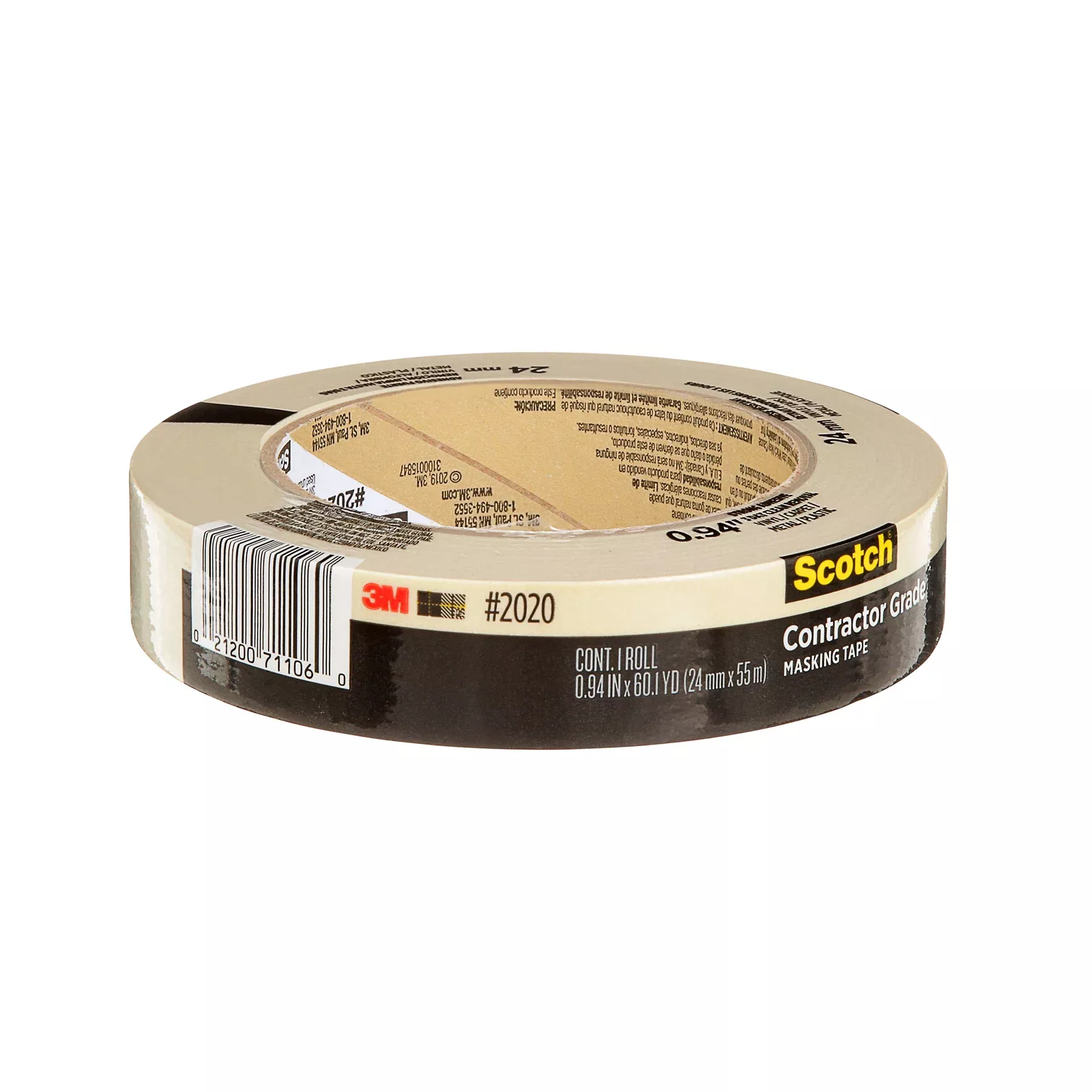 1-roll-masking-tape-24mm-contractor-grade 1 Roll Masking Tape 24mm Contractor Grade