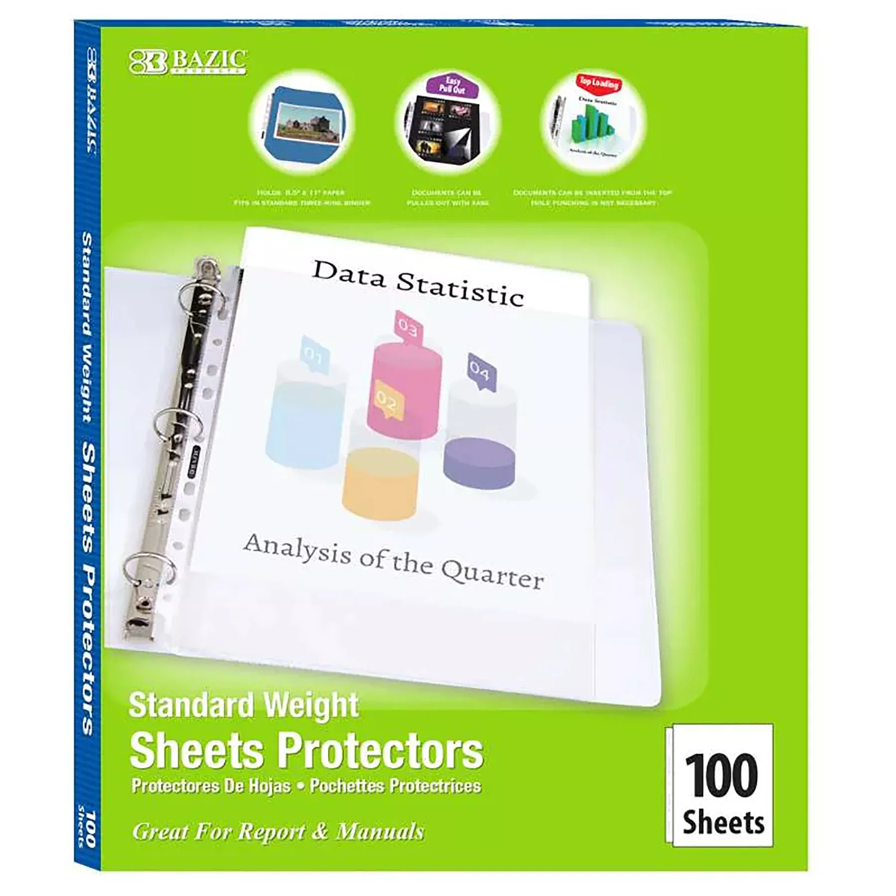 100ct-top-loading-sheet-protectors-standard-weight 100ct Top Loading Sheet Protectors Standard Weight