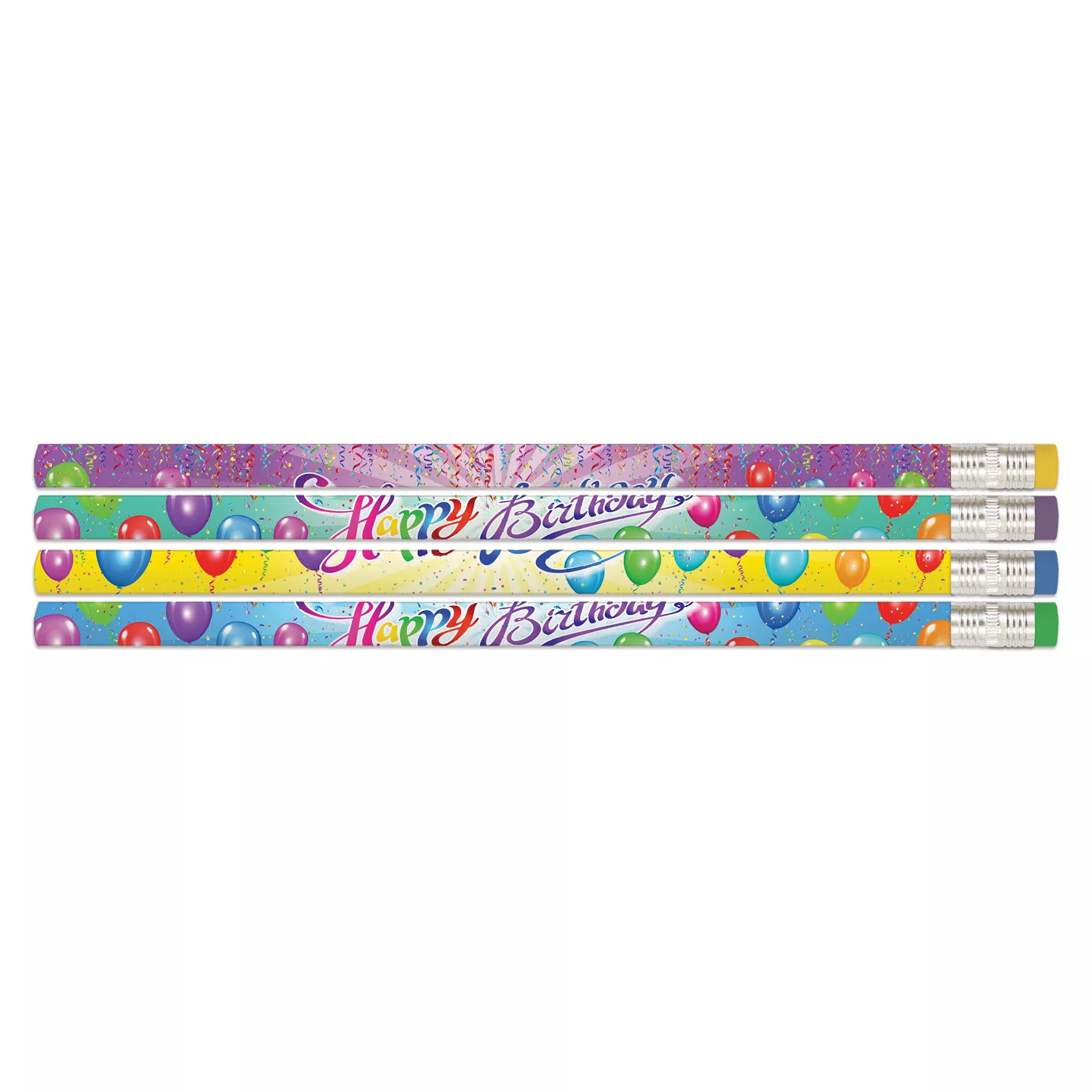 12ct-happy-birthday-rainbow-pencil 12ct Happy Birthday Rainbow Pencil