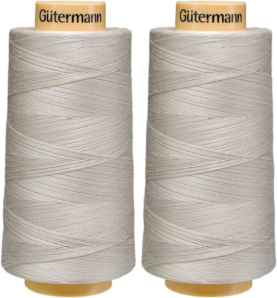 2-pack-gutermann-natural-cotton-thread-solids-3281-yard-each-egg-w 2-Pack - Gutermann Natural Cotton Thread Solids, 3281-Yard Each, Egg-W