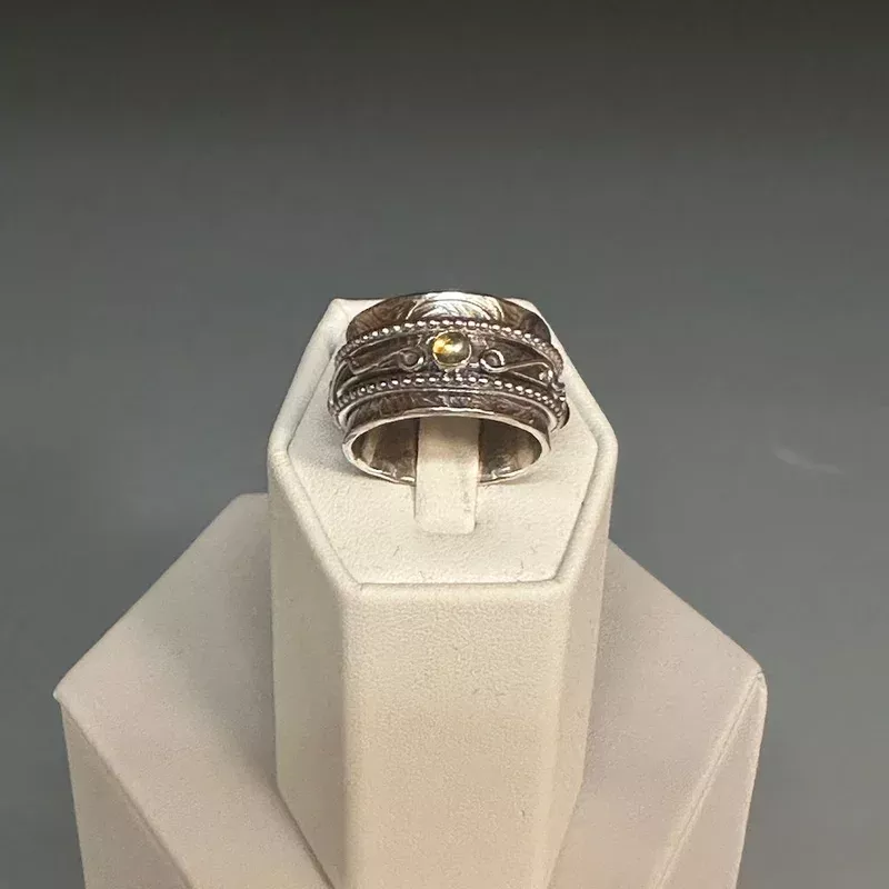 925-harmony-bead-twiddle-ring-br188 .925 HARMONY BEAD TWIDDLE RING BR188