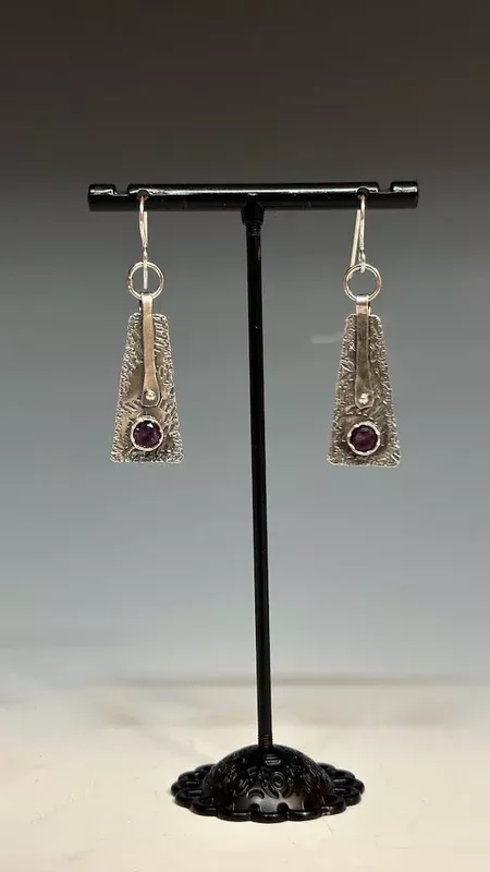 925-hera-protectress-earrings-with-amethyst-br156 .925 HERA PROTECTRESS EARRINGS WITH AMETHYST BR156