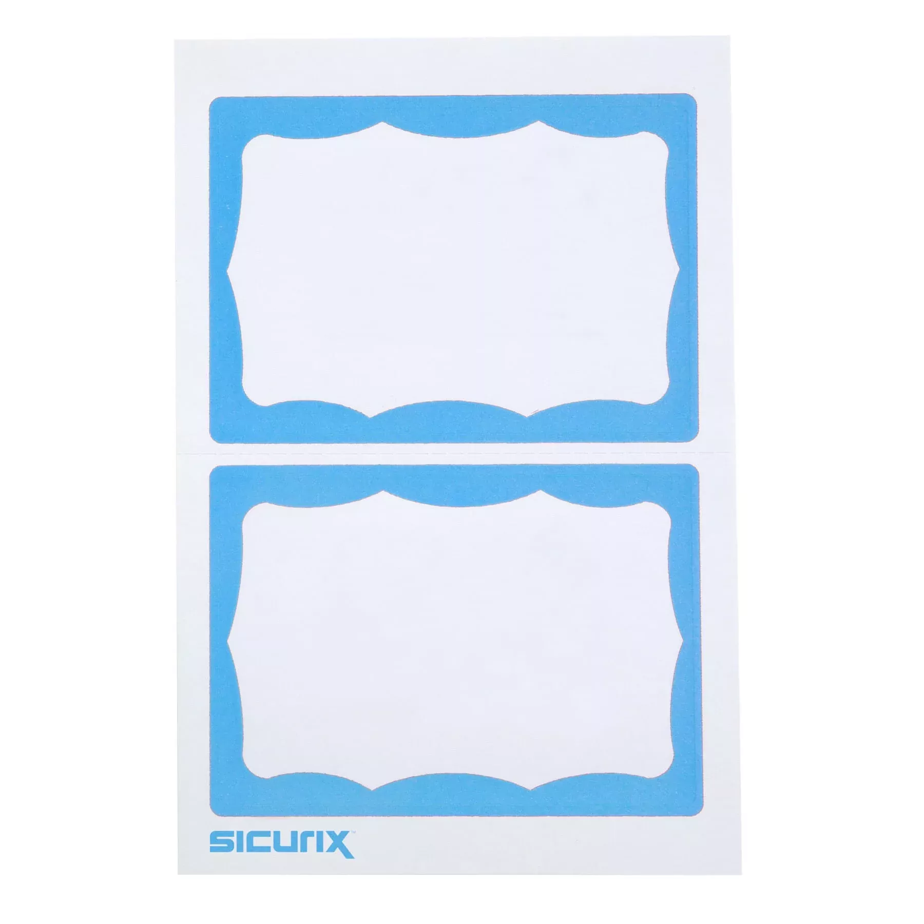 adhesive-badge-blue-border-100-pk Adhesive Badge Blue Border 100/pk