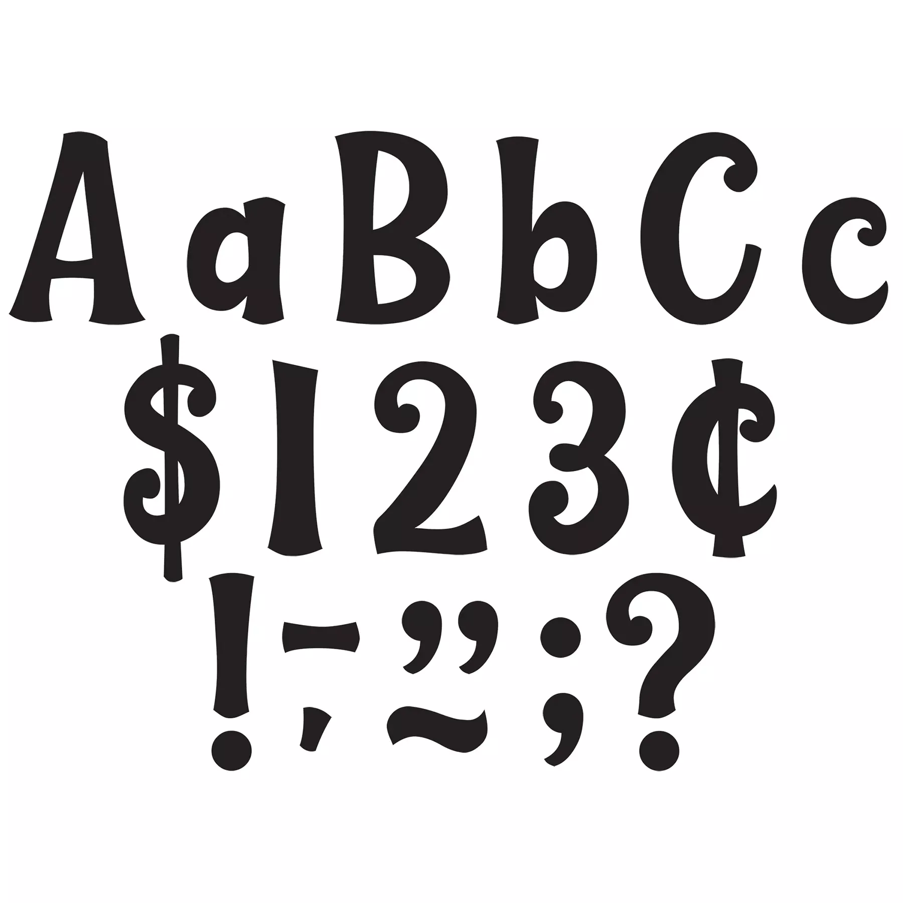 black-4in-wild-whimsy-letters-pack Black 4in Wild Whimsy Letters Pack