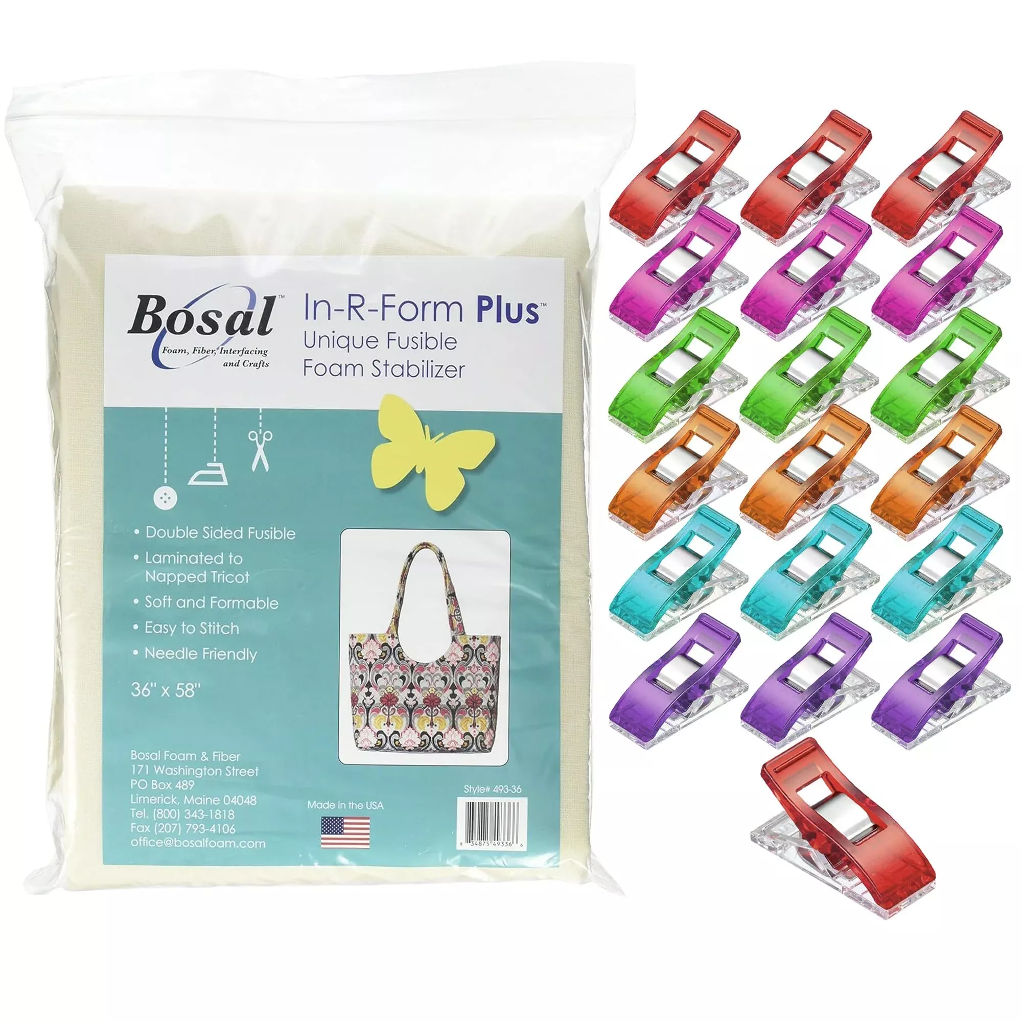 Bosal in-R-Form Plus Double-Sided Fusible Foam Stabilizer 36" x 58" wi