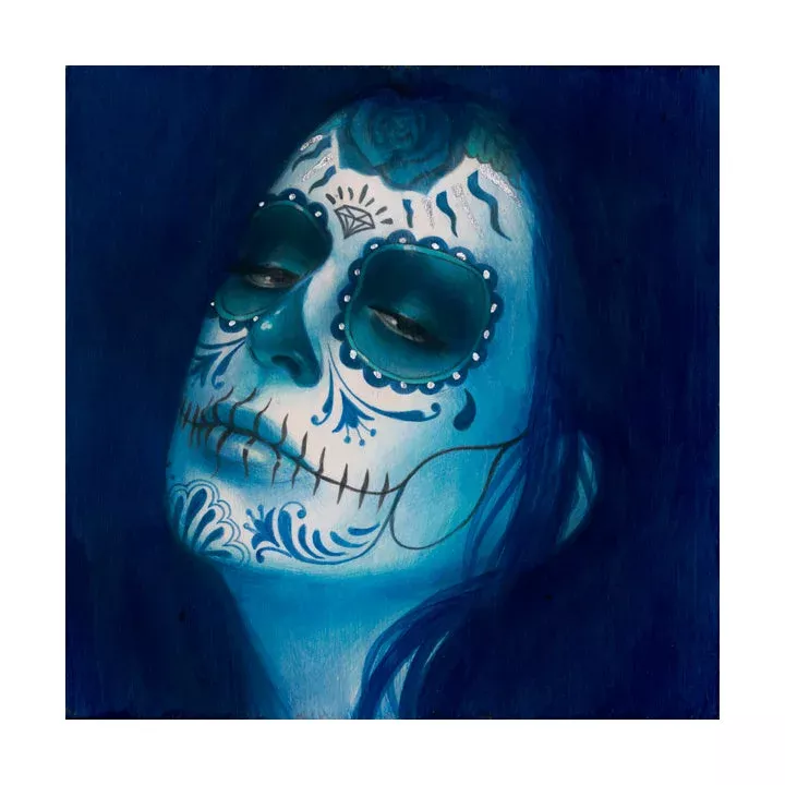calavera-azul-il-artist-s-proof "Calavera Azul Añil" (Artist's Proof)
