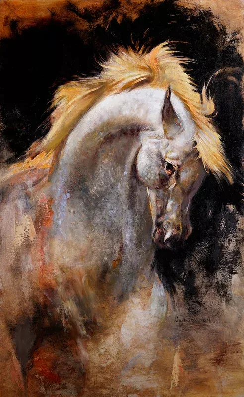 equus-i-original-oil-on-linen-framed "EQUUS I" ORIGINAL OIL ON LINEN/FRAMED