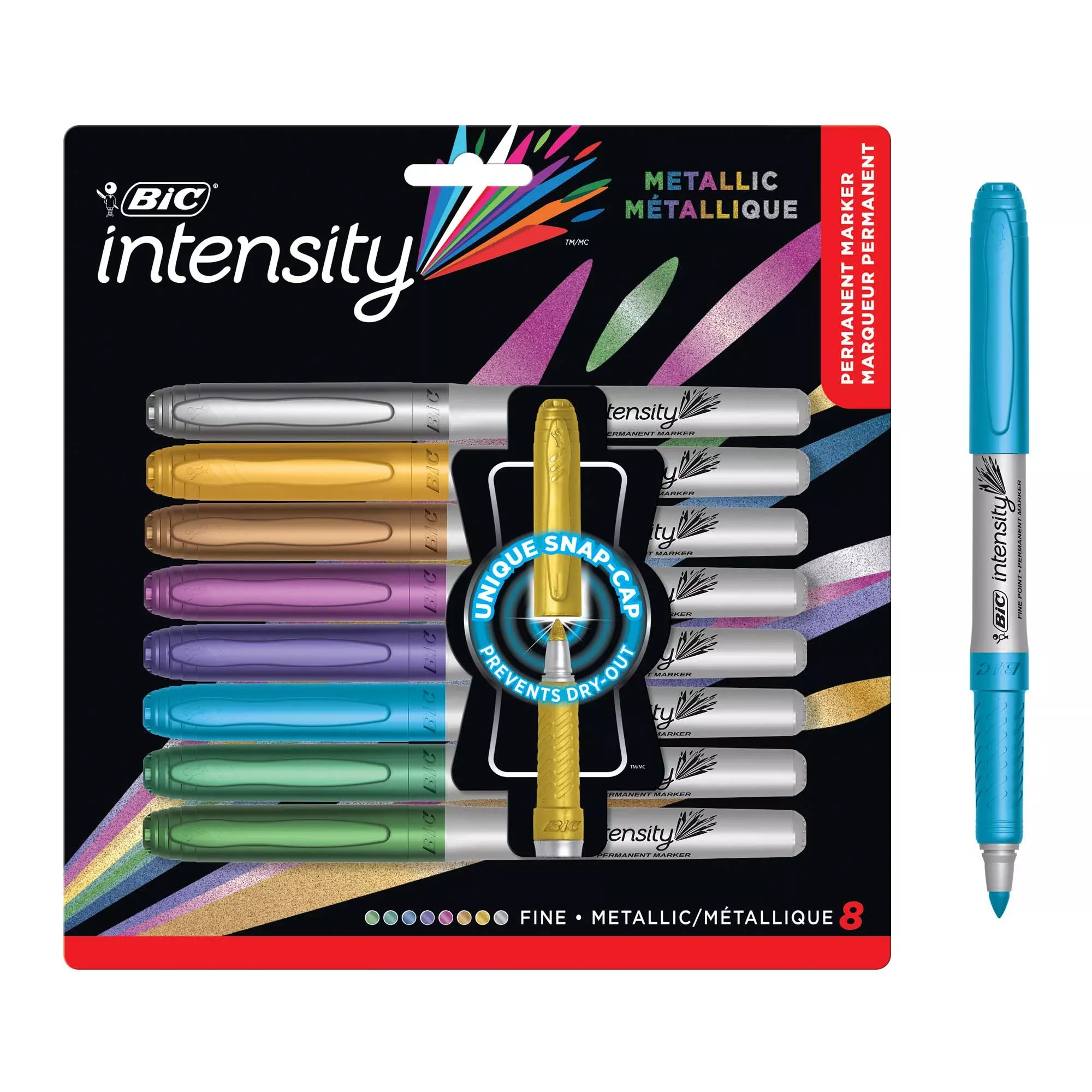 metallic-permanent-markers-fine-8ct-intensity Metallic Permanent Markers Fine 8ct Intensity