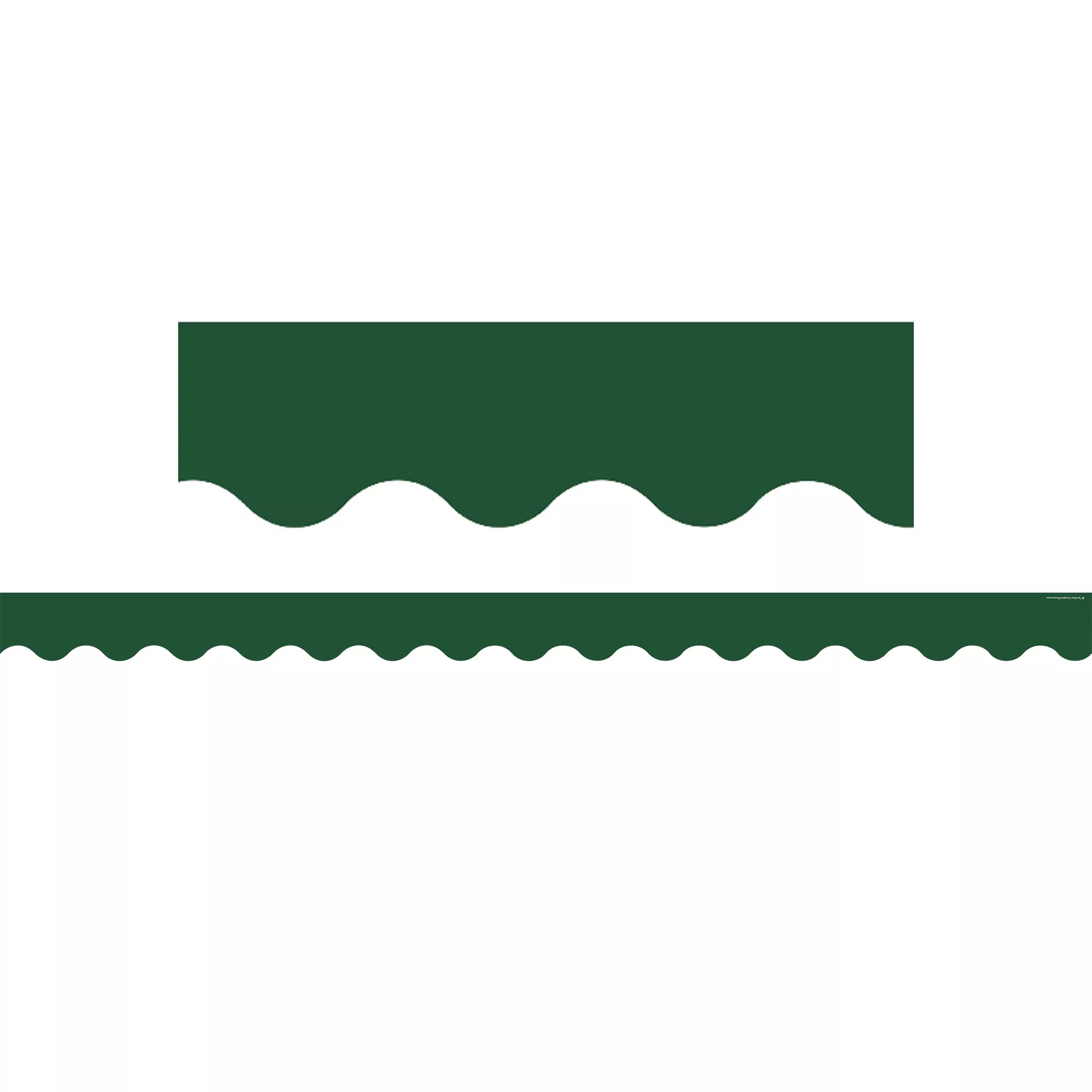 pine-green-scalloped-border-trim Pine Green Scalloped Border Trim