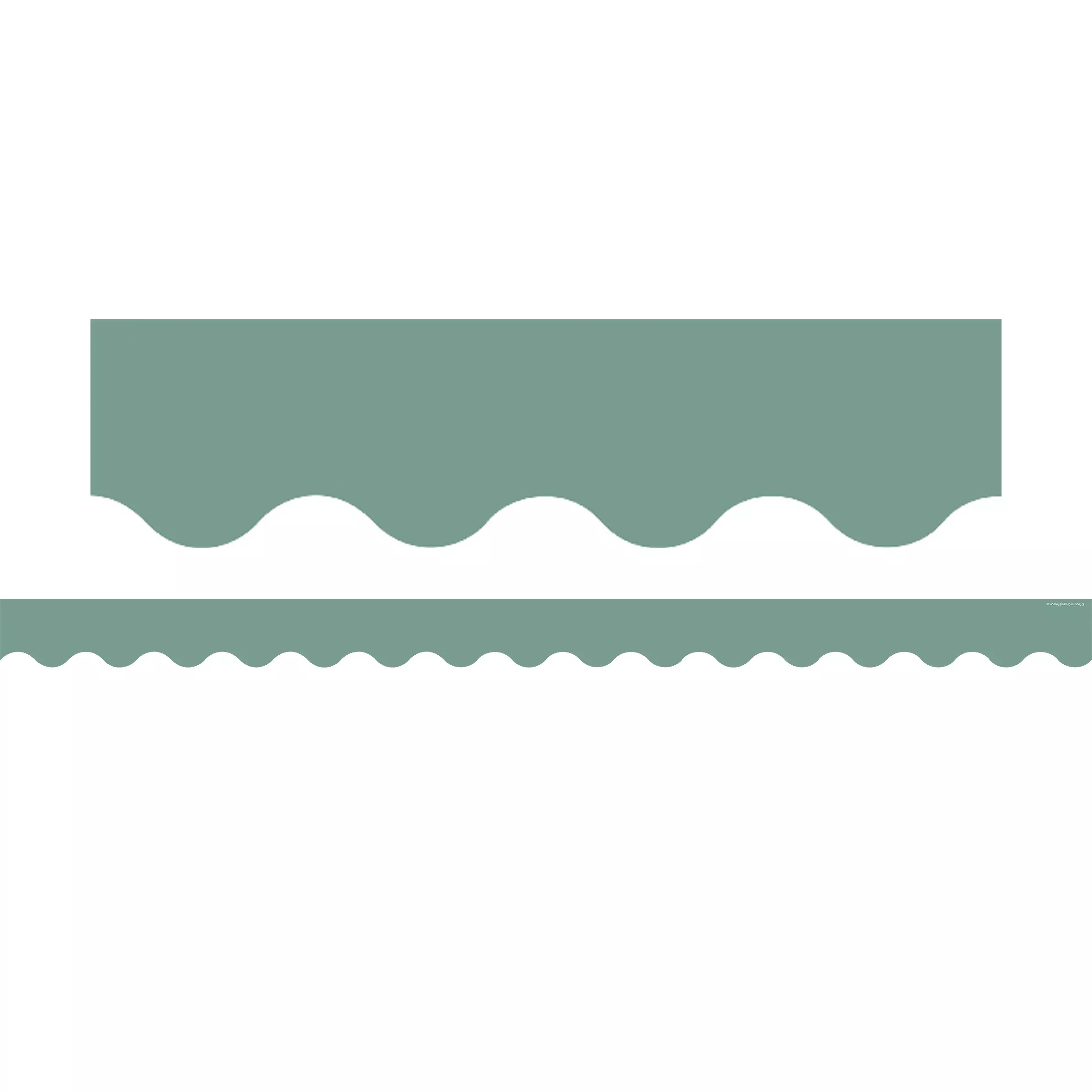 retreat-green-scalloped-border-trim Retreat Green Scalloped Border Trim